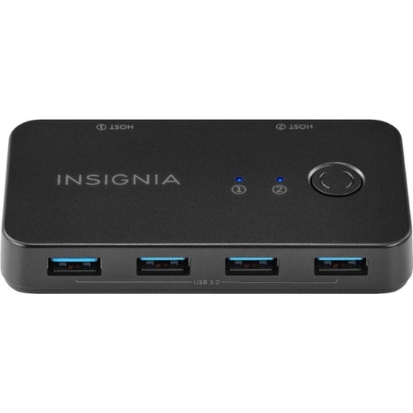 Insignia™ - NS-PH3A4AS 4-Port USB 3.0 Hub - Black - Picture 1 of 8